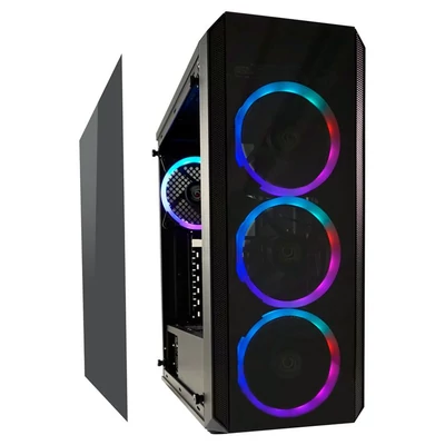 Kép 3/10 - LC Power Gaming 703B QuadLuxx Window Black