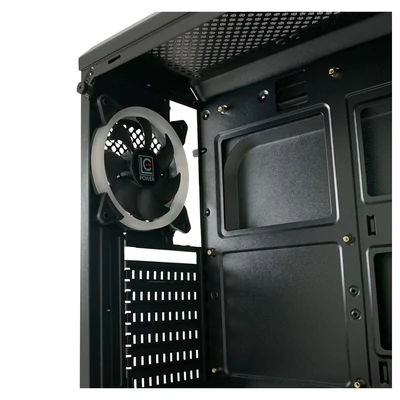Kép 9/10 - LC Power Gaming 703B QuadLuxx Window Black