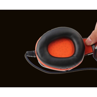 Kép 6/6 - Meetion HP010 Gamer Headset Black/Orange