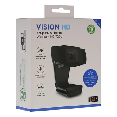 Kép 5/6 - TnB Vision HD 720 P USB Webkamera Black
