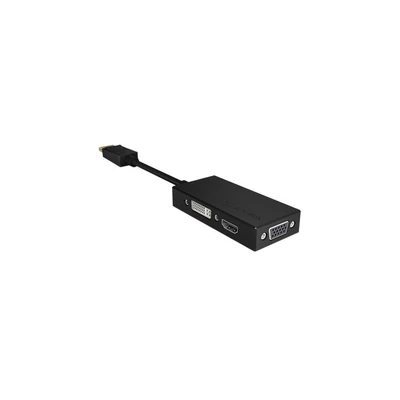 Kép 3/3 - Raidsonic IB-AC1031 3-in-1 Display port to HDMI / DVI-D / VGA adapter Black
