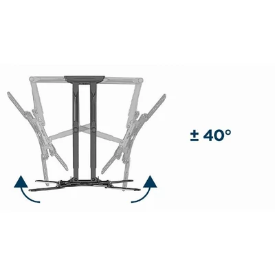 Kép 11/15 - Gembird WM-60ST-01 Full-motion TV wall mount 32”-60” Black