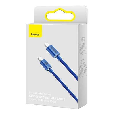 Kép 3/5 - Baseus Crystal Shine USB-C Cable 1,2m Blue