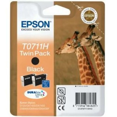 Epson T0711H fekete eredeti tintapatron duplacsomag