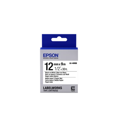 Epson LK-4WBB fehér alapon fekete eredeti címkeszalag