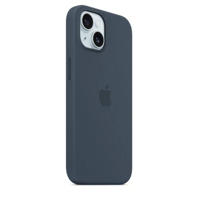 Kép 2/3 - Apple iPhone 15 Silicone Case with MagSafe - Storm Blue