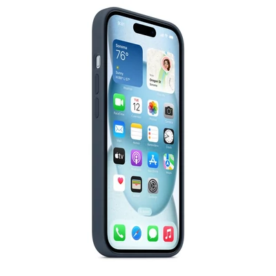 Kép 3/3 - Apple iPhone 15 Silicone Case with MagSafe - Storm Blue