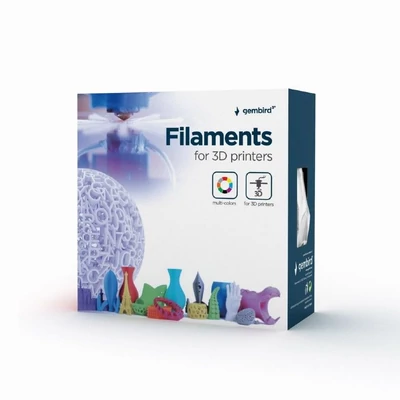 Kép 2/2 - Gembird ABS filament 1.75mm, 1kg fehér (3DP-ABS1.75-01-W)