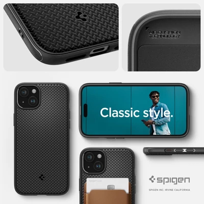 Kép 15/15 - Spigen Mag Armor MagSafe, matte black - iPhone 15