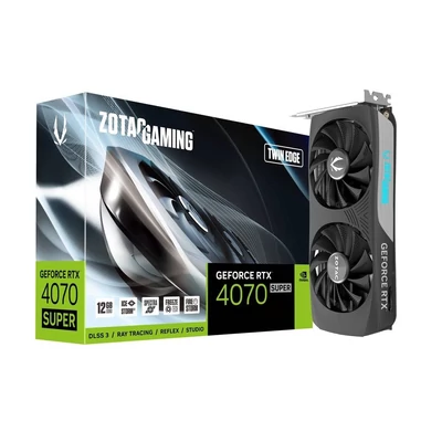 Zotac GeForce RTX4070 12GB DDR6X Super Twin Edge videókártya