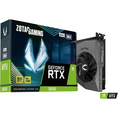 Zotac GeForce RTX3050 8GB DDR6 ECO Solo videókártya