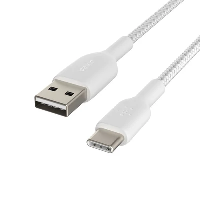 Kép 5/5 - Belkin Braided USB-C to USB-A Cable 2m White