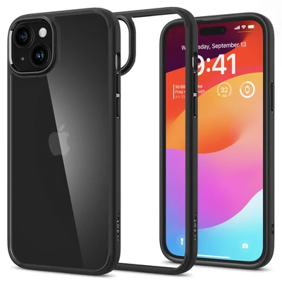 Spigen iPhone 15 Case Ultra Hybrid Matt fekete