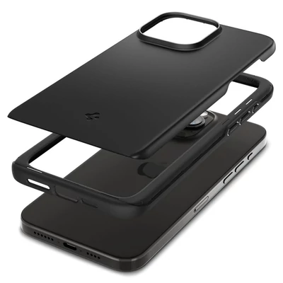 Kép 10/17 - Spigen iPhone 15 Pro Max Case Thin Fit Black