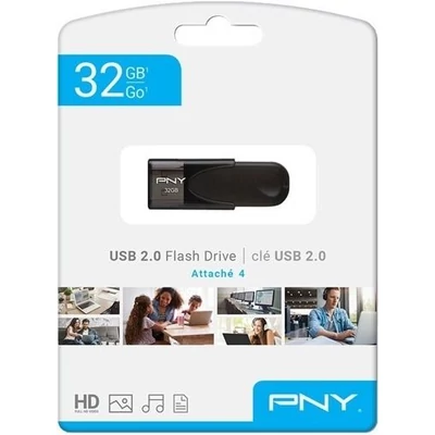 Kép 2/2 - PNY 32GB Attaché 4 USB 2.0 Pendrive Fekete