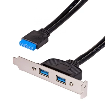 Kép 2/2 - Akyga AK-CA-47 ATX Slot Cover 2x USB 3.0