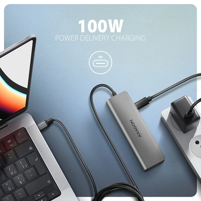 Kép 4/5 - AXAGON HMC-5H USB-C 5Gbps 5in1 hub ezüst