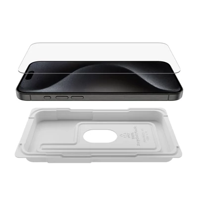 Kép 4/4 - Belkin ScreenForce UltraGlass 2 Treated Screen Protector for iPhone 15 Pro Max
