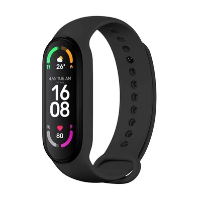 Kép 2/2 - FIXED Silicone Strap for Xiaomi Band 7/ Mi Band 6/ Mi Band 5 Black