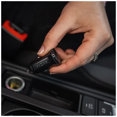Kép 7/10 - FIXED USB-C Car Charger 20W+ USB-C/USB-C Cable Black