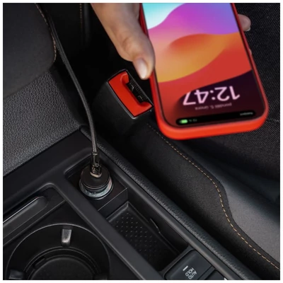 Kép 9/10 - FIXED USB-C Car Charger 20W+ USB-C/USB-C Cable Black
