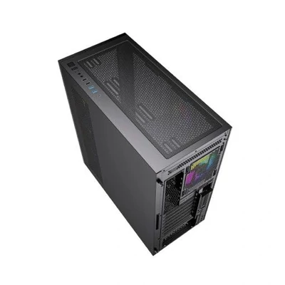 Kép 8/9 - Gembird Fornax X450MAX ARGB Tempered Glass Black