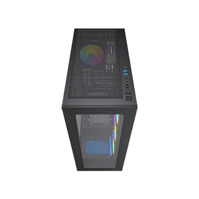 Kép 9/9 - Gembird Fornax X450MAX ARGB Tempered Glass Black