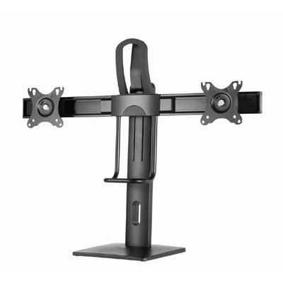 Kép 3/12 - Gembird MS-D2-01 Double monitor desk stand height adjustable