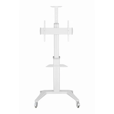 Kép 3/10 - Gembird TVS-70T-02-W Aluminum TV floor stand with caster wheels 37"-70" White