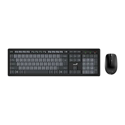 Kép 6/9 - Genius Smart KM-8200 Dual Color vezeték nélküli billentyűzet + egér fekete/szürke HU