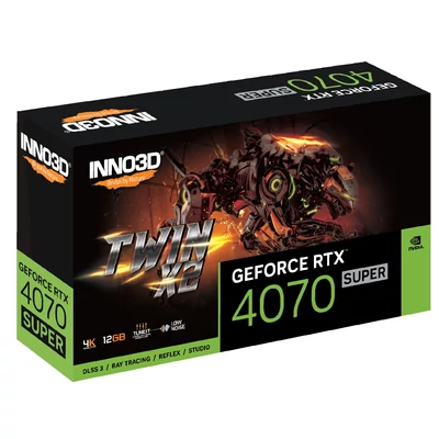 Kép 3/3 - Inno3D GeForce RTX4070 Super 12GB DDR6X Twin X2