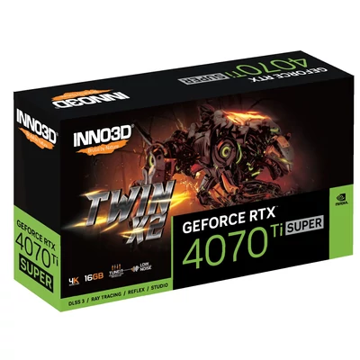 Kép 3/3 - Inno3D GeForce RTX4070 Ti 16GB DDR6X Super Twin X2