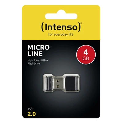 Kép 4/4 - Intenso 4GB Micro Line USB2.0 fekete