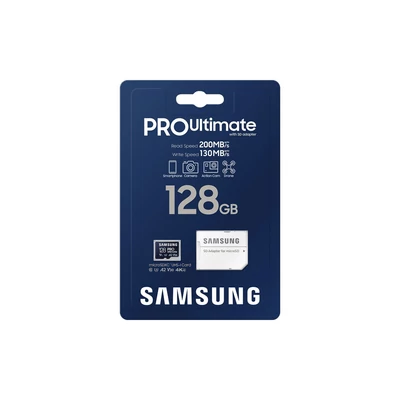 Kép 3/3 - Samsung microSDXC 128GB PRO Ultimate Class 10 memóriakártya (MB-MY128SA/WW)