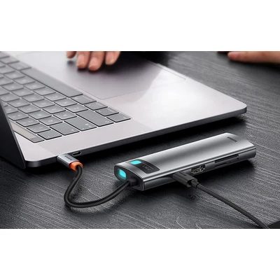 Kép 4/4 - Baseus adapter 7 az 1-ben USB-C - 1xHDMI4K60Hz + 3xUSB-A + 1xPD + 1xSD/TF (B00030708811-00)