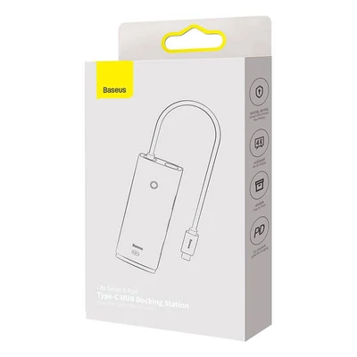 Kép 6/6 - Baseus Lite 5in1 USB-C --> 3x USB 3.0 + USB-C + HDMI hub fekete (WKQX040001)