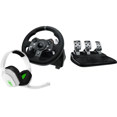 Logitech G920 Driving Force kormány fekete + Astro A10 gaming headset fehér (991-000487)