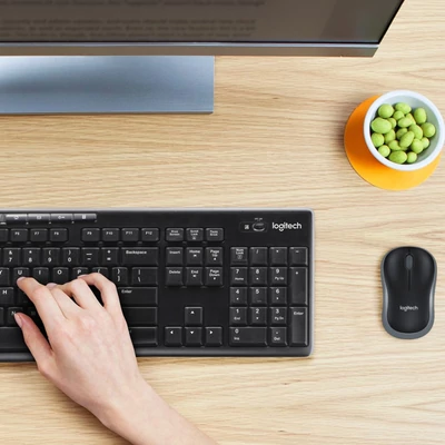 Kép 2/10 - Logitech Wireless Desktop MK270 vezeték nélküli billentyűzet holland + egér (920-004509)