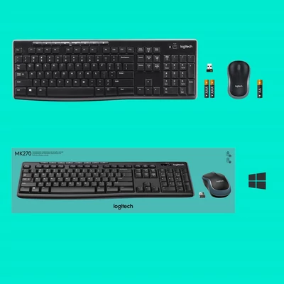 Kép 9/10 - Logitech Wireless Desktop MK270 vezeték nélküli billentyűzet holland + egér (920-004509)