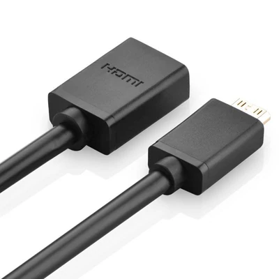 Kép 2/2 - UGREEN 20137 Mini HDMI-HDMI adapter 22 cm fekete (20137)