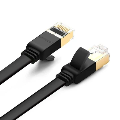 Kép 2/4 - UGREEN NW106 RJ45 lapos hálózati kábel 2m fekete (11261B)