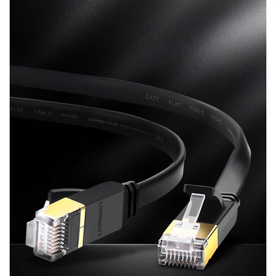 Kép 3/4 - UGREEN NW106 RJ45 lapos hálózati kábel 2m fekete (11261B)