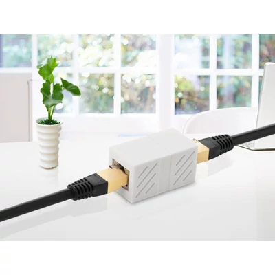Kép 2/2 - UGREEN NW114 RJ45 hálózati bővítő 8P/ 8C Cat.7 fehér (20311)