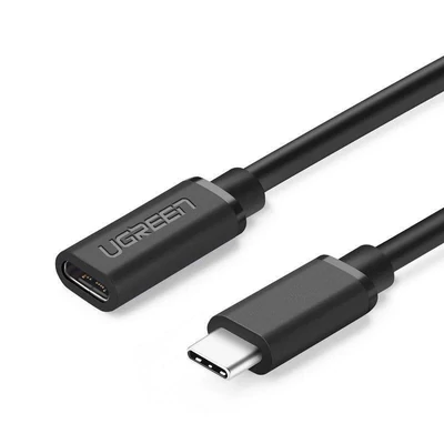 UGREEN USB-C 3.1 hosszabbító kábel 4K 60W 0,5 m fekete (40574)