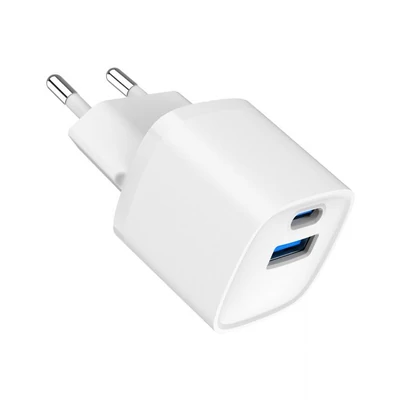 Kép 2/8 - Gembird 2-Port 20W USB Fast Charger White