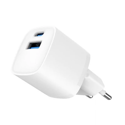 Kép 5/8 - Gembird 2-Port 20W USB Fast Charger White