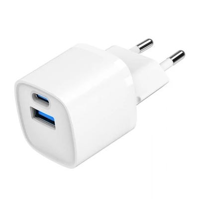 Kép 6/8 - Gembird 2-Port 20W USB Fast Charger White