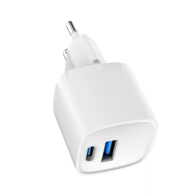 Kép 7/8 - Gembird 2-Port 20W USB Fast Charger White
