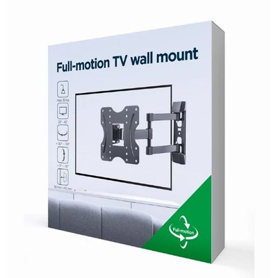 Kép 7/7 - Gembird WM-42ST-02 TV fali konzol (full-motion) 23”-42” Black