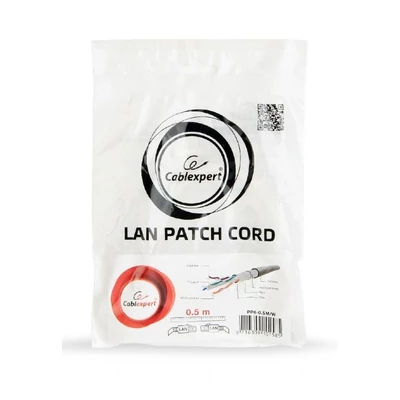 Kép 2/2 - Gembird CAT6 F-UTP Patch Cable 0,25m White